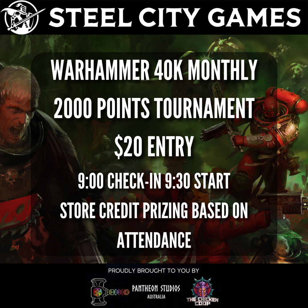[Warhammer 40K] Monthly 2000 Point Tournament - November